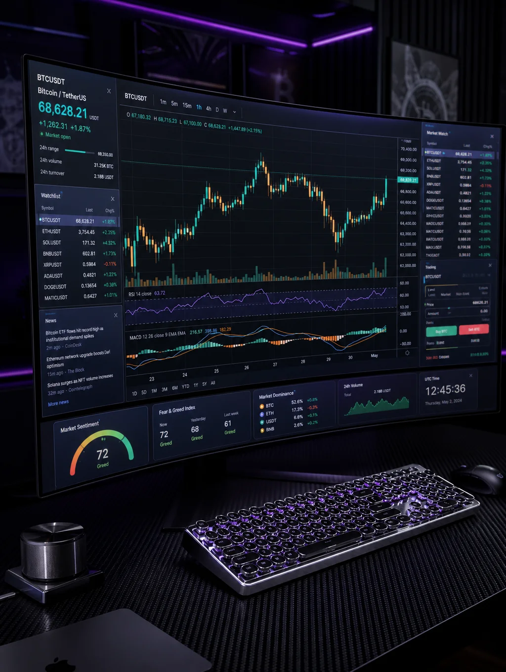 Indian student analyzing trading charts on a professional terminal