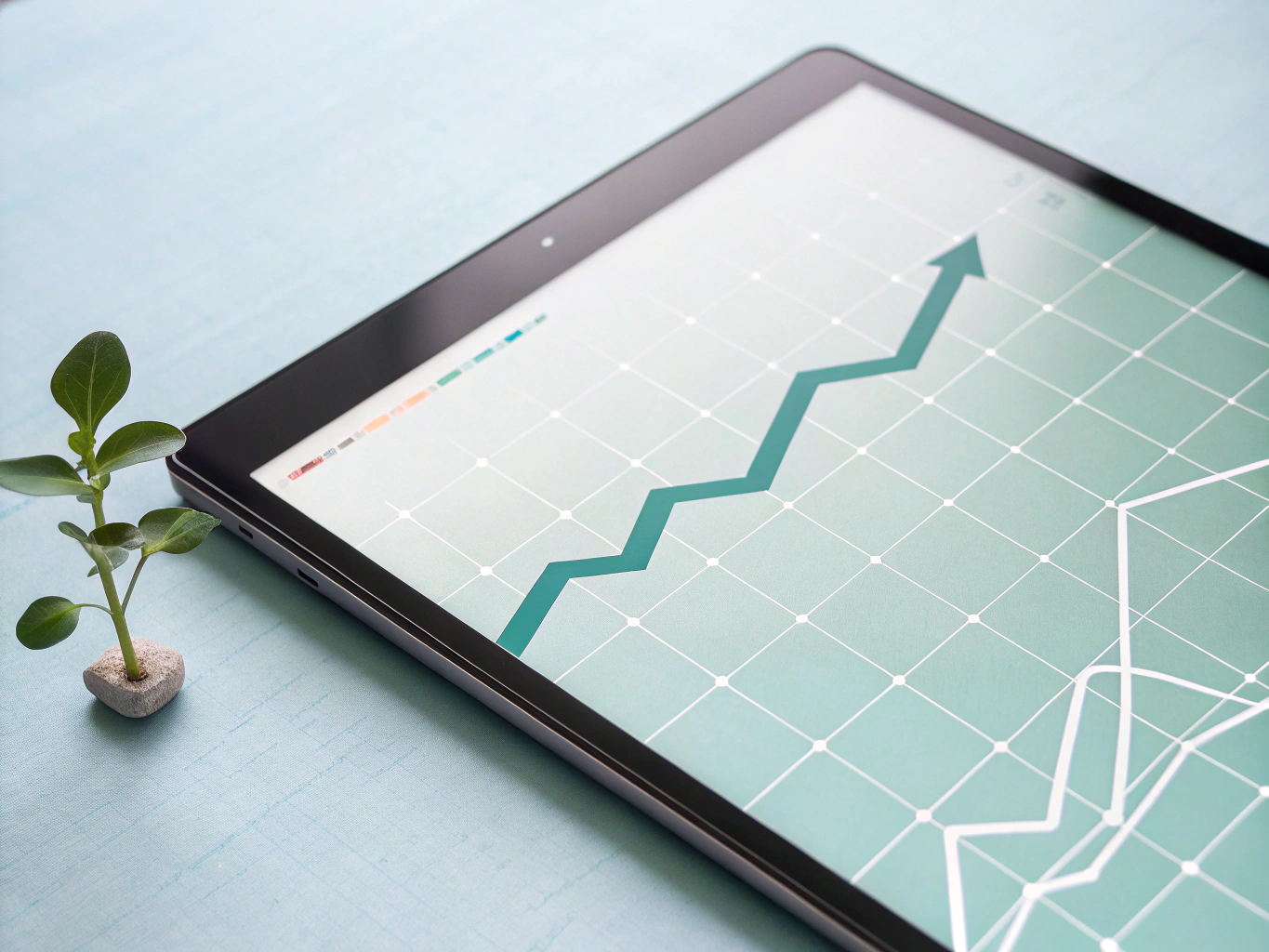 Swing trading portfolio growth visualization